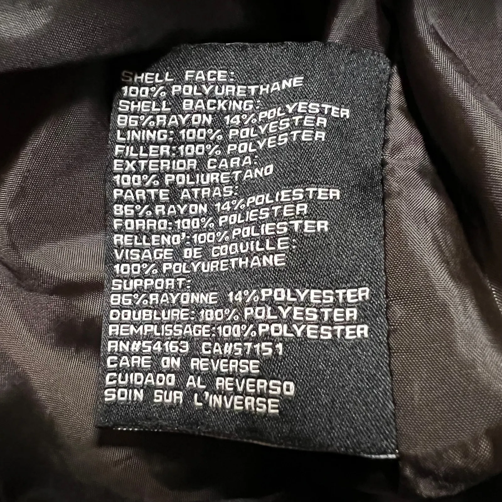 GUESS Faux Leather Moto Jacket Size Large Classic Casual Minimalist Rocker Y2K - Image 6