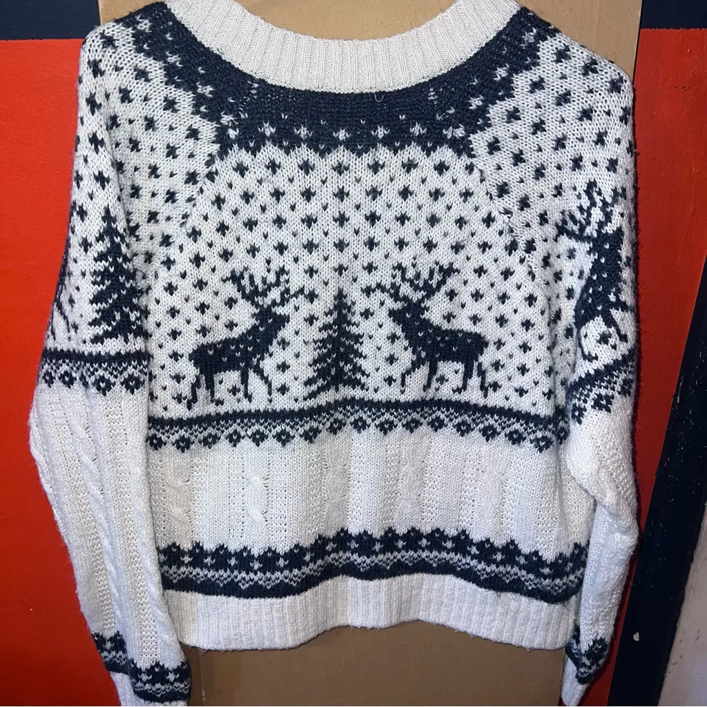 Old Navy Navy & White Button-Up Cardigan - Image 5