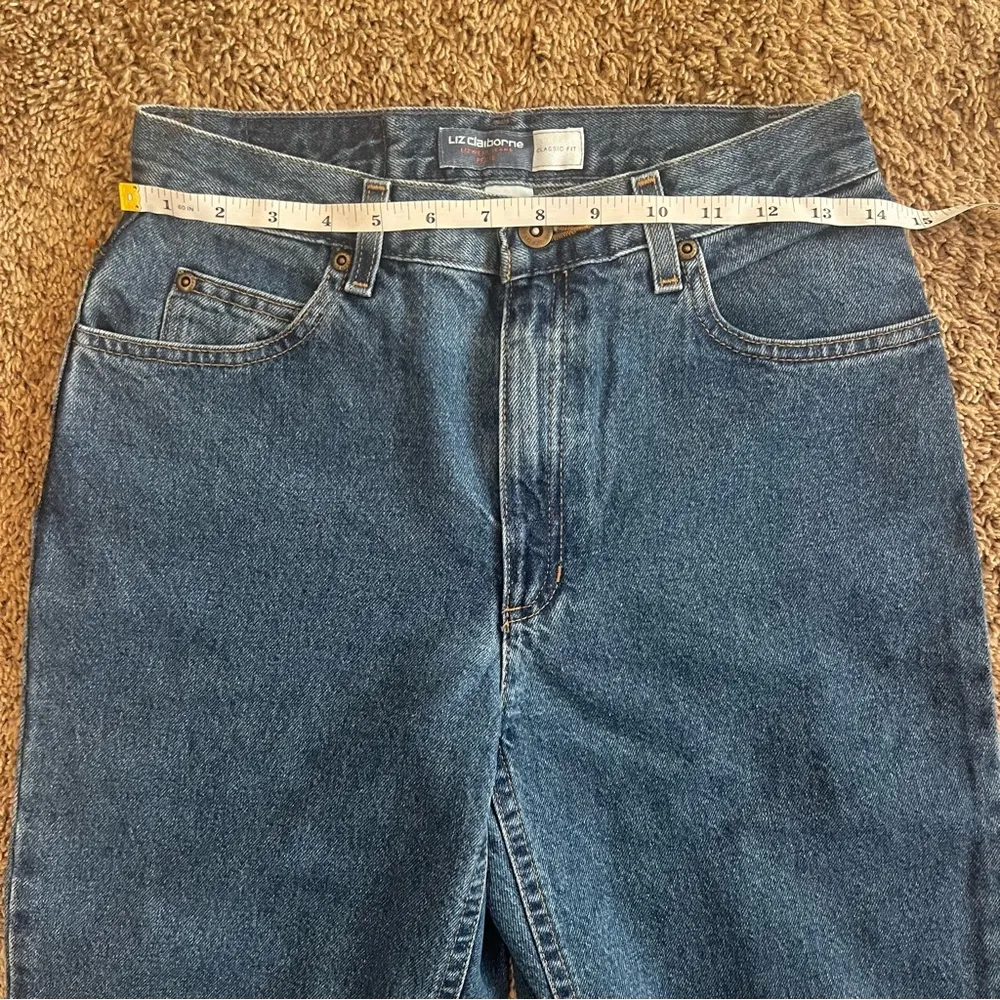 NWOT 90s Vintage High Rise Liz Claiborne Mom Jeans petite regular sz 8 - Image 7