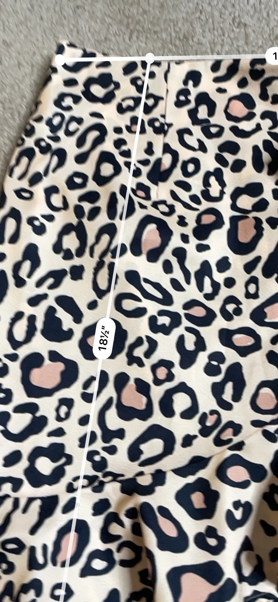 Leopard Print Ruffle Wrap Mini Skirt Multi Size L - Image 2