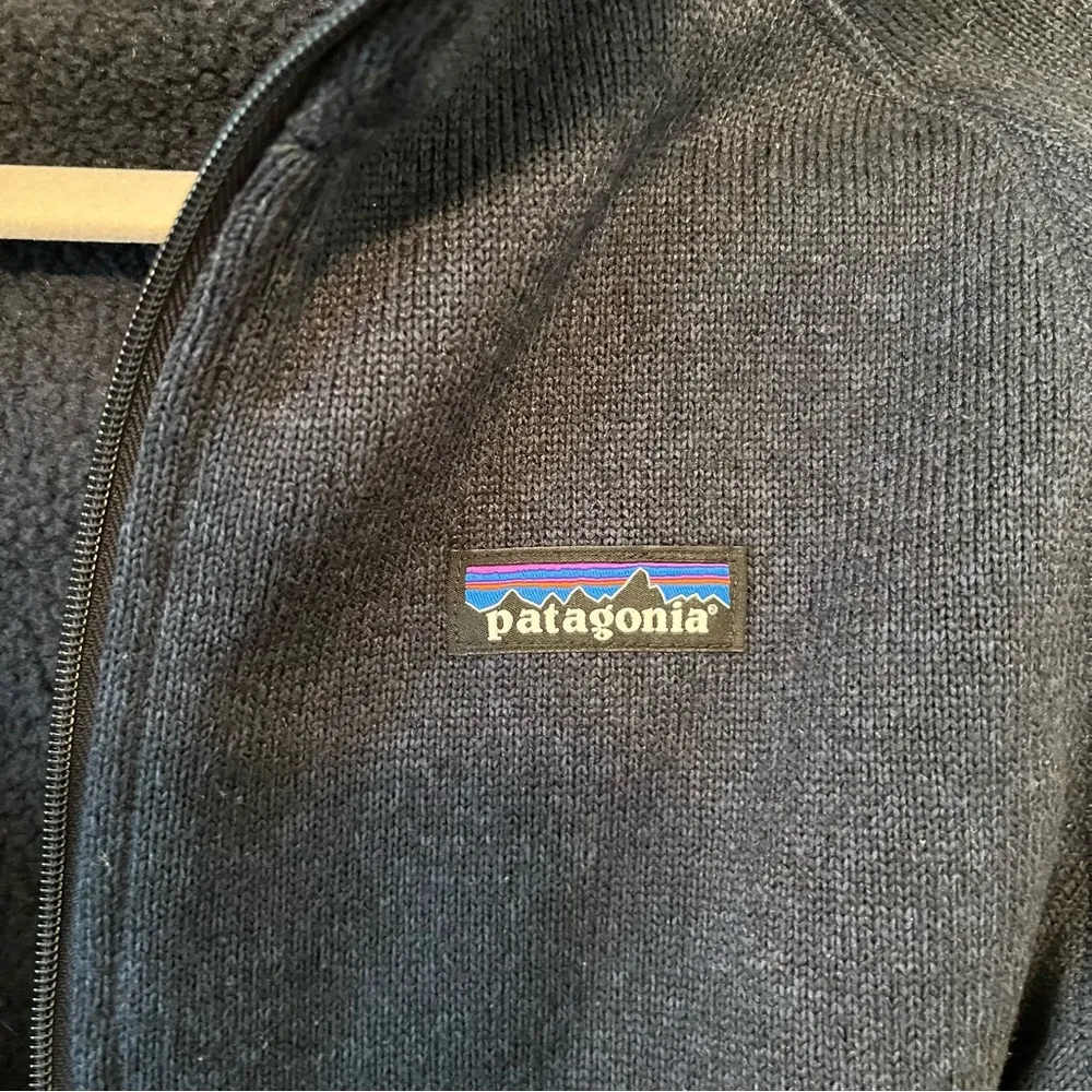 Patagonia Fleece Women's Better Sweater 1/4-Zip Fleece in New Navy Sz M EUC - Image 6