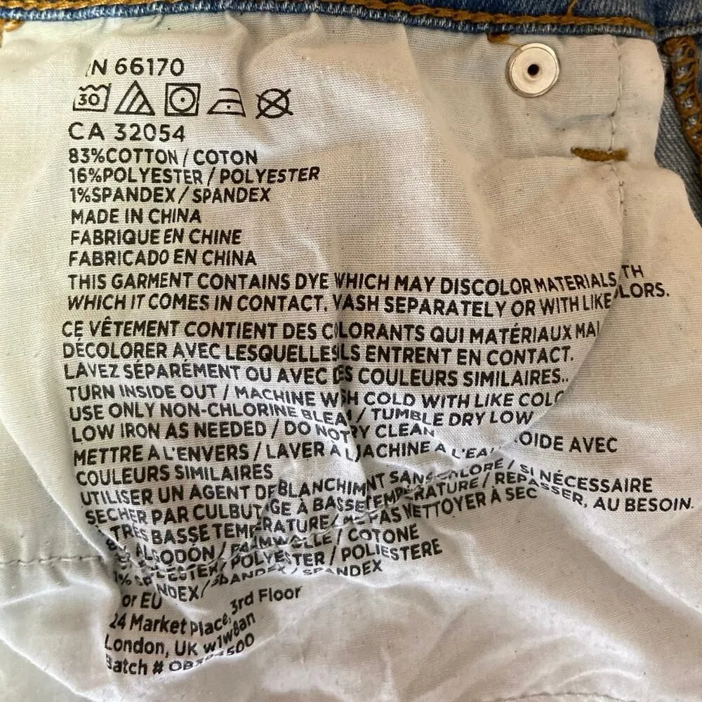 BDG Urban Outfitters Blue Twig Mid Rise Ankle Skinny Medium Wash Denim Jeans 26 - Image 7