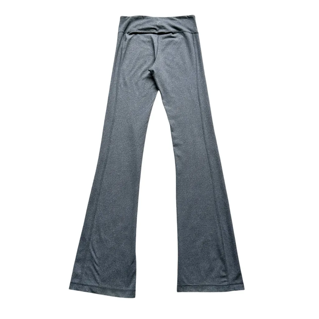 🔃High Waist Gray Flare Leg Yoga Pants Leggings - Image 2