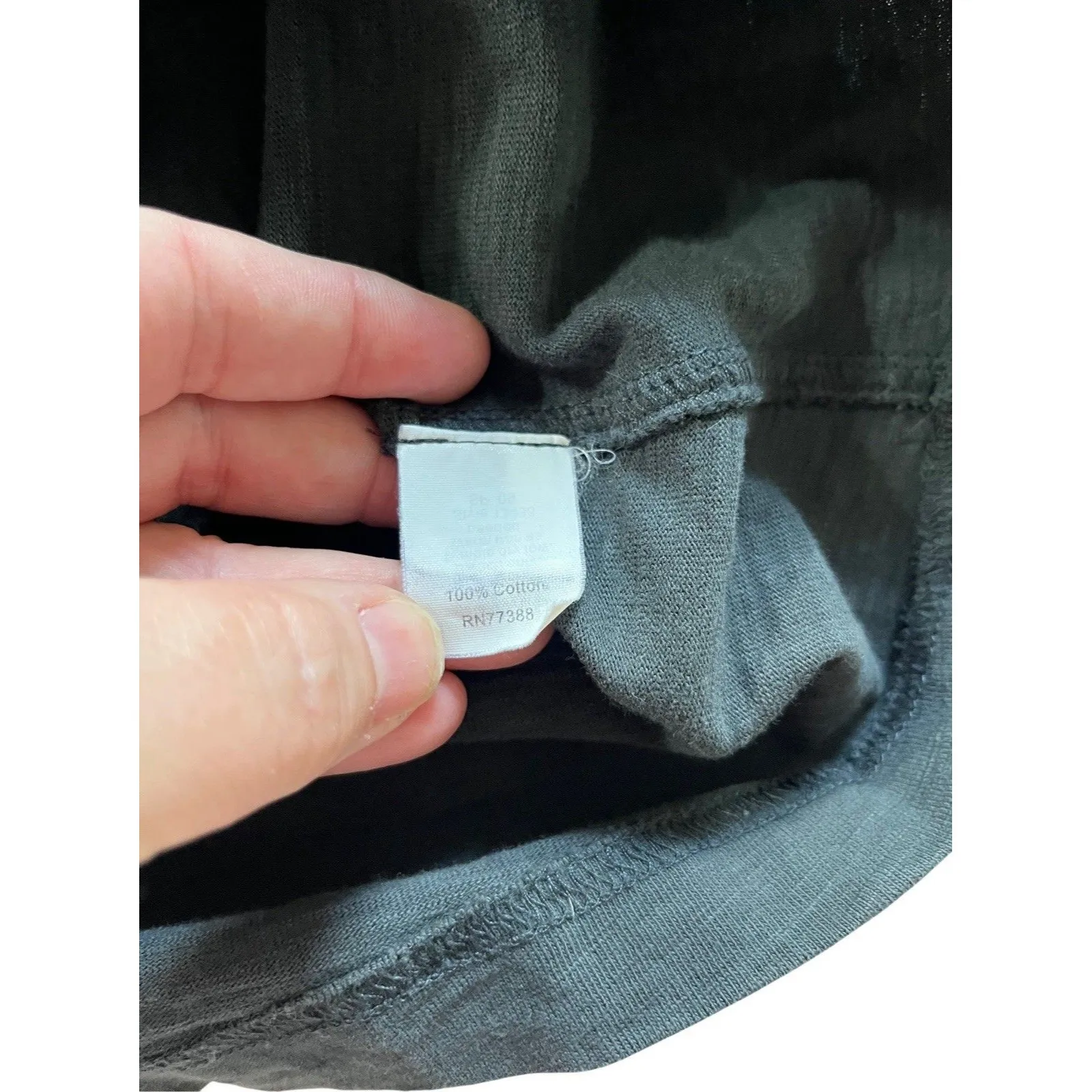 J Crew Dress Women S Sleeveless V-Neck Kangaroo Pocket Cotton Shift Dress Black - Image 6