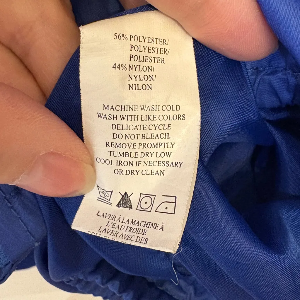 Kensie Blue Utility Rain Jacket Lightweight Water Resistant Utility Classic M - Image 5