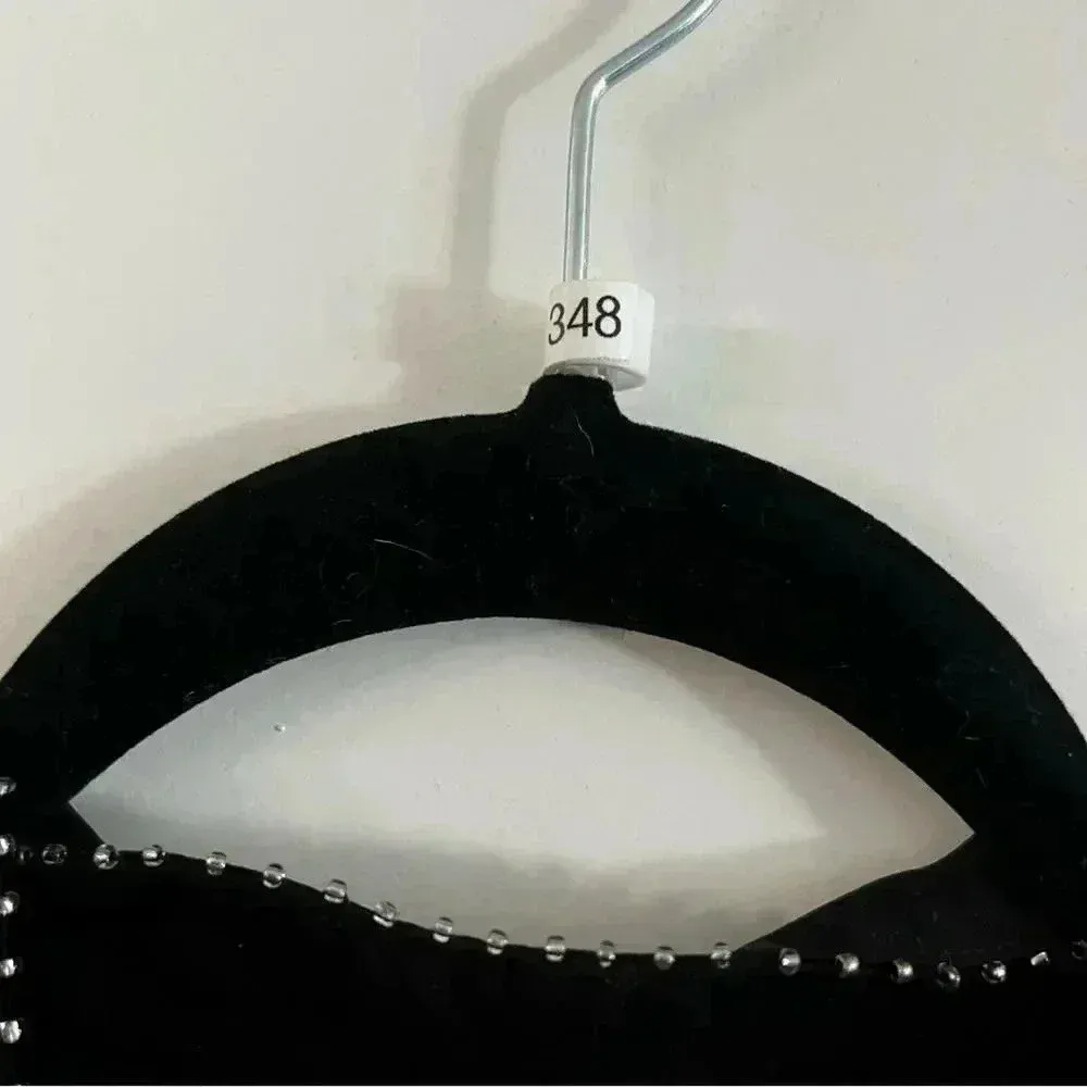 348 Parker Black Cathryn Silk Beaded Smocked Long Sleeve Dress Size Small - Image 5