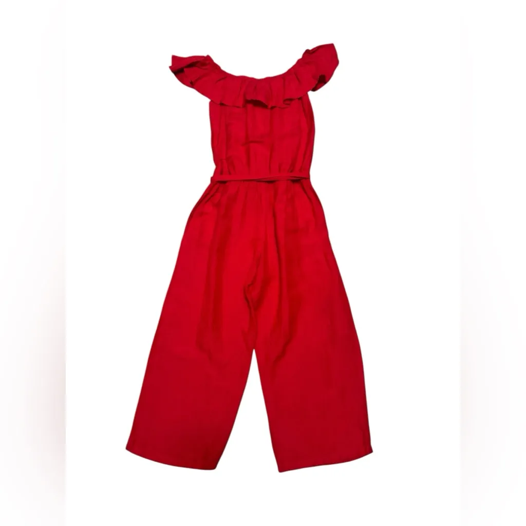 Tommy Bahama Off The Shoulder Red Jumpsuit - Image 2