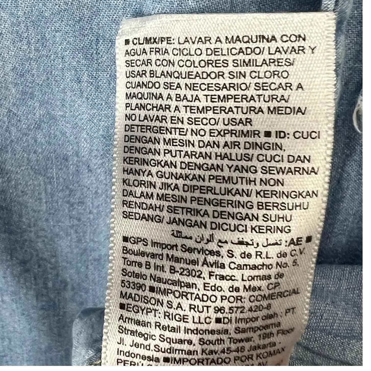 Old Navy Shift Dress Womens XL Blue Chambray Denim Light Wash Relaxed Summer - Image 12