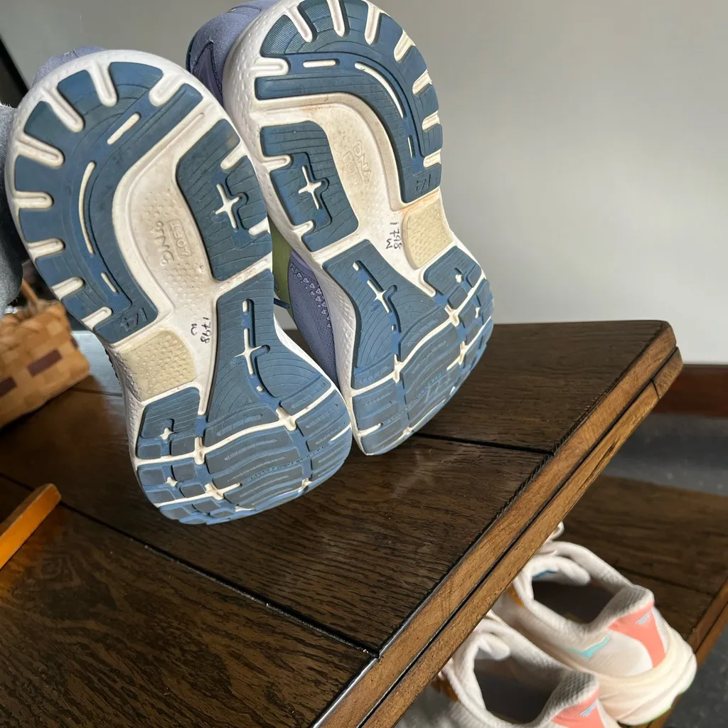 Brooks Ghost 14 Running Shoes Purple Impression/Dutch/Lime US Women 8.5 - Image 8