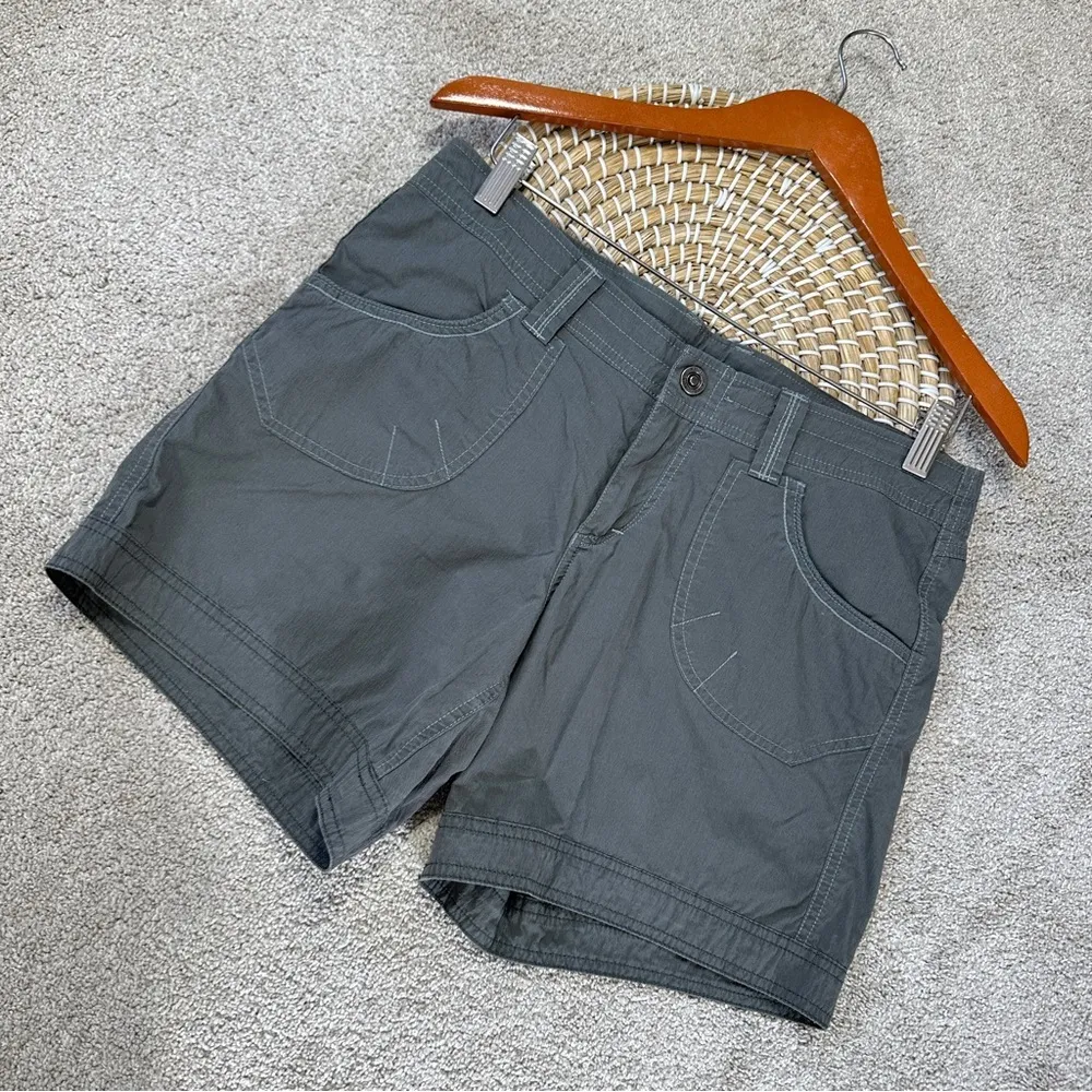 Kuhl Women’s Kontra Breathable Shorts Cargo 6” Mid Rise Outdoor Hiking in Gray 8 - Image 2