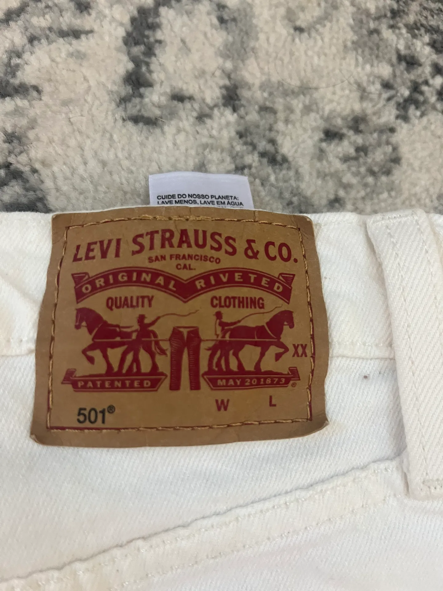 Ivory 501 Denim Shorts - Image 5