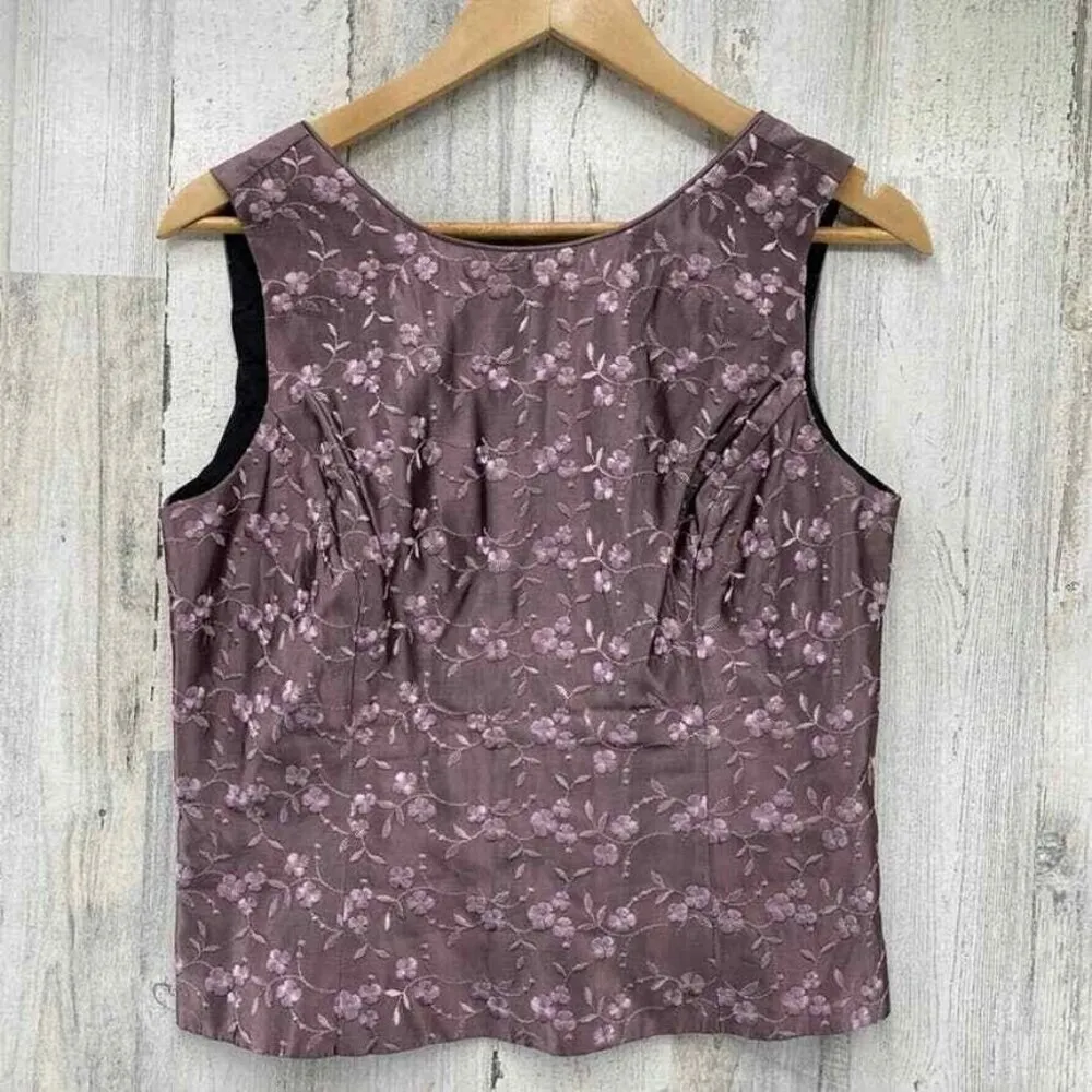 Scott McClintock Formal Dress Womens 12 Purple Acetate Top Skirt Set Tulle Skirt - Image 10