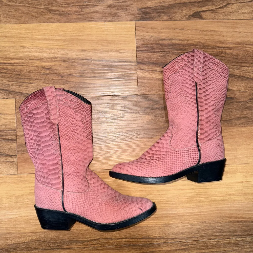 ROC Australia Rose Cobra Indio Boots Pink Size 7.5 - Image 2
