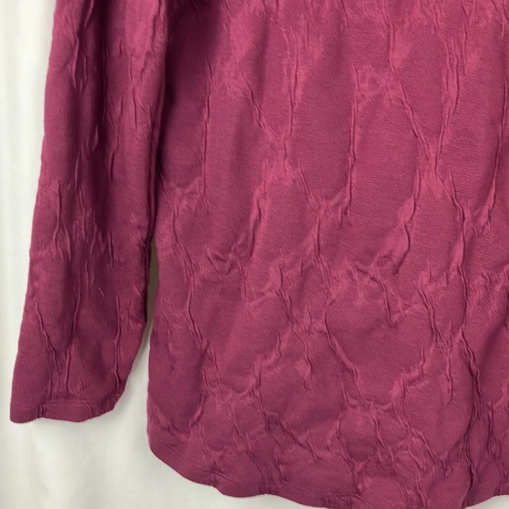 Simply Vera Vera Wang purple long sleeve textured knit top woman’s size large - Image 5