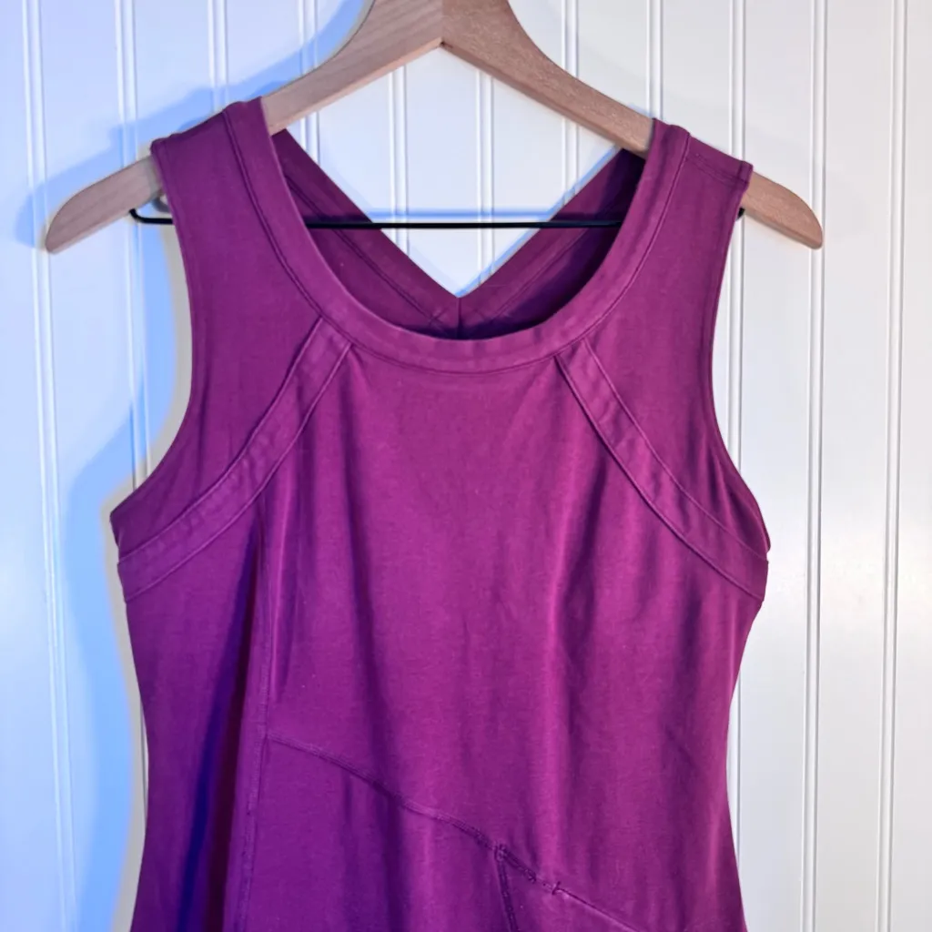 Mountain Hardwear Organic Cotton Sleeveless Purple Women's Dress Size Medium - Image 2