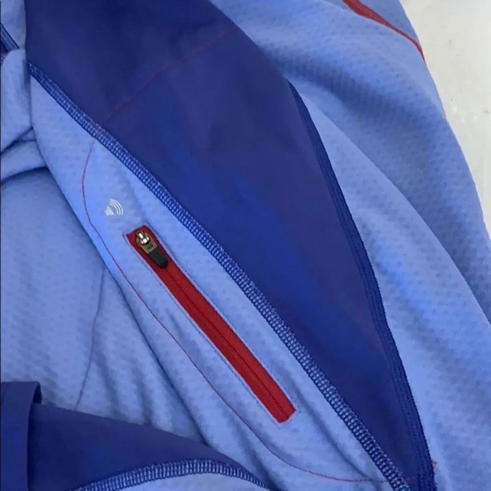 REI Half Zip Hooded Pull Over Blue - Image 8