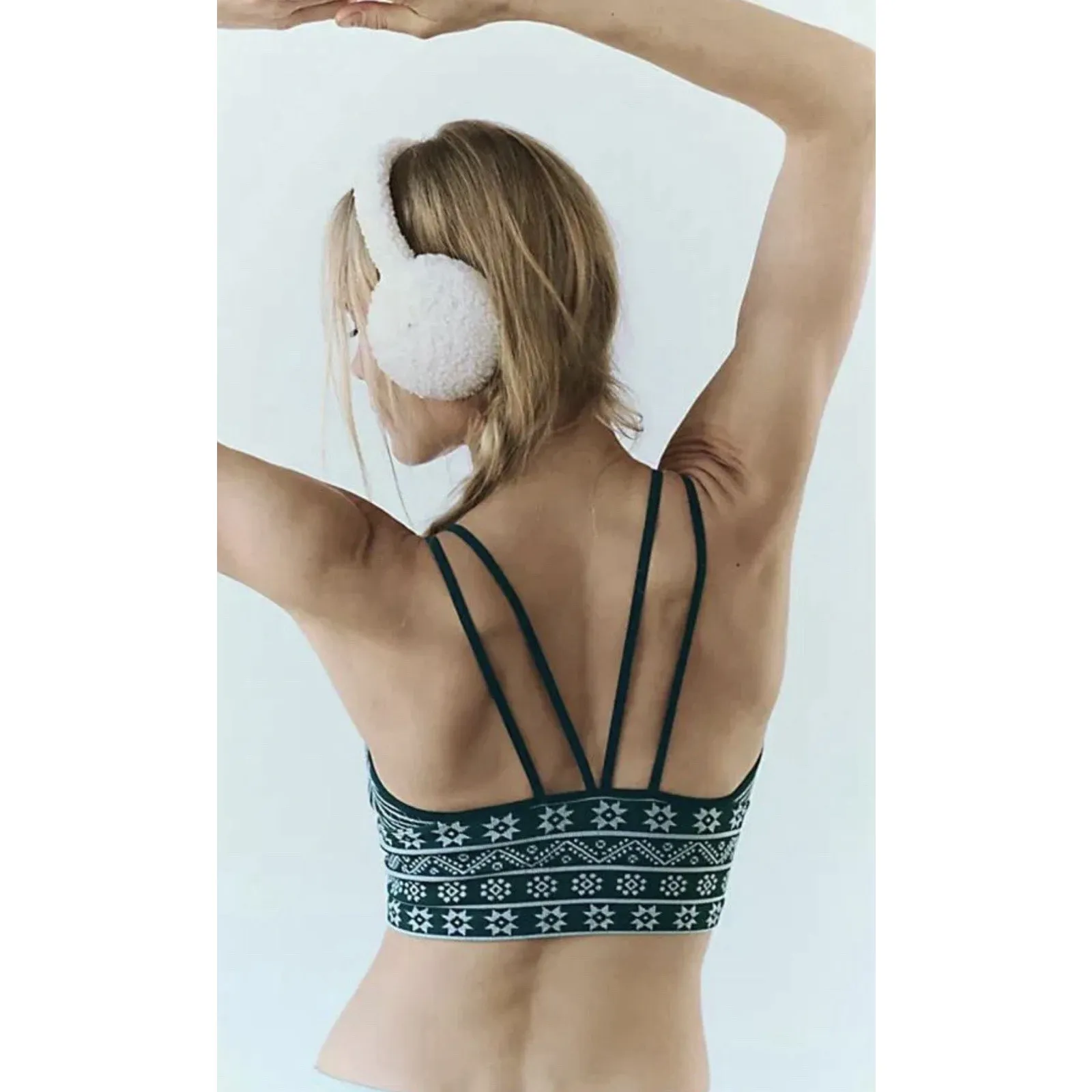 Free People Movement - Alpine Jacquard Cami Stretch Sport Sz M/L - Image 4