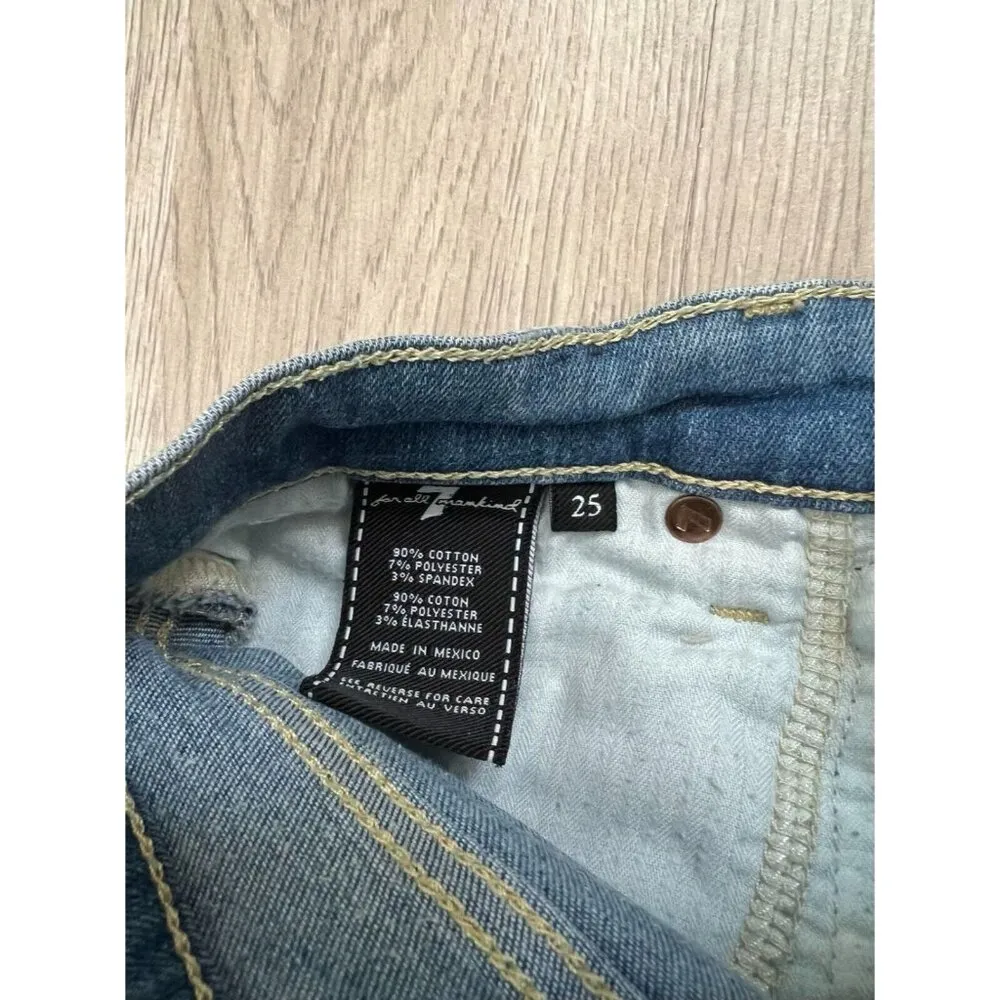 7 For All Mankind Jeans Skinny Woman Size 25 - Image 5