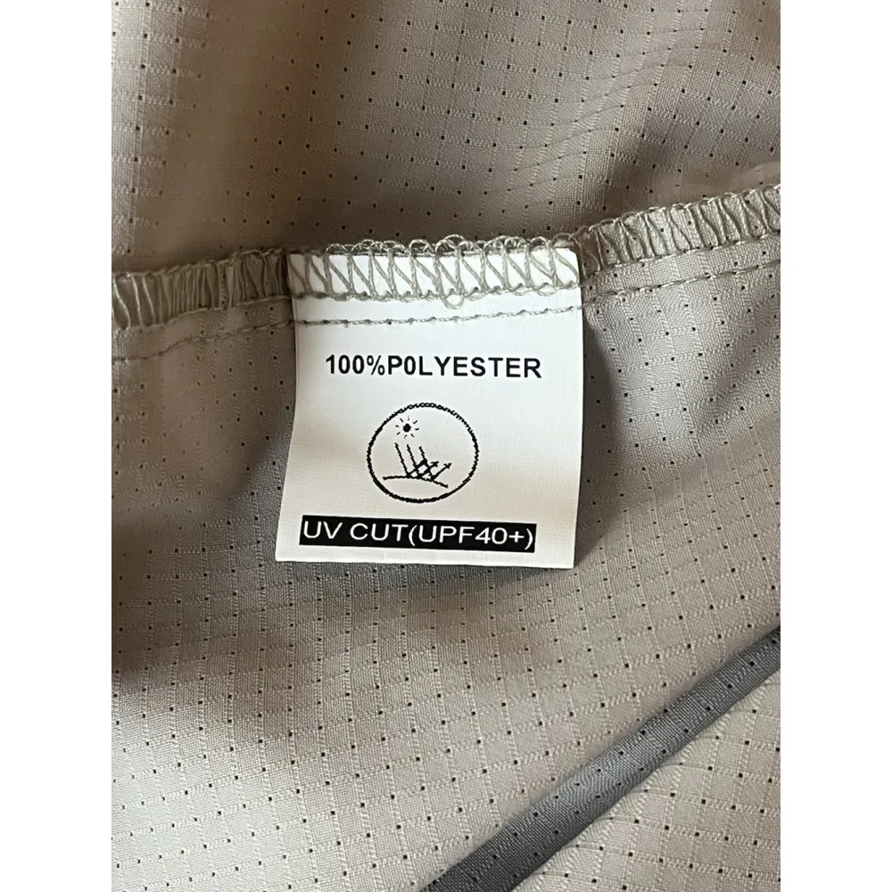 Kaliq Boutiq Hiking Shirt Womens 2XL Beige Button Down Long Sleeve Wicking Mesh Tan Size 2X - Image 9