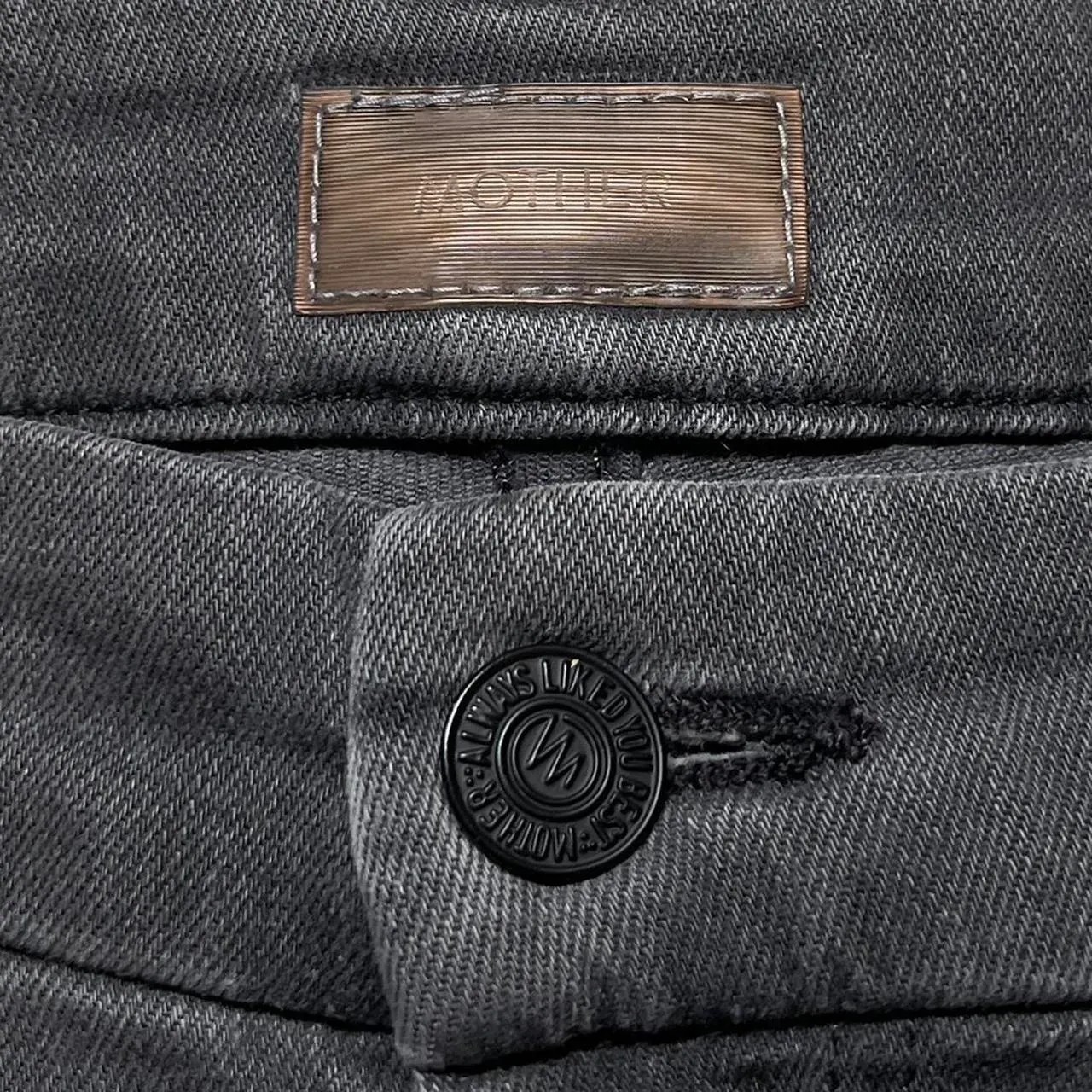 Mother Denim The Looker High Waisted Dagger Ankle Fray Ash Lacey Saloon Jeans 27 - Image 7