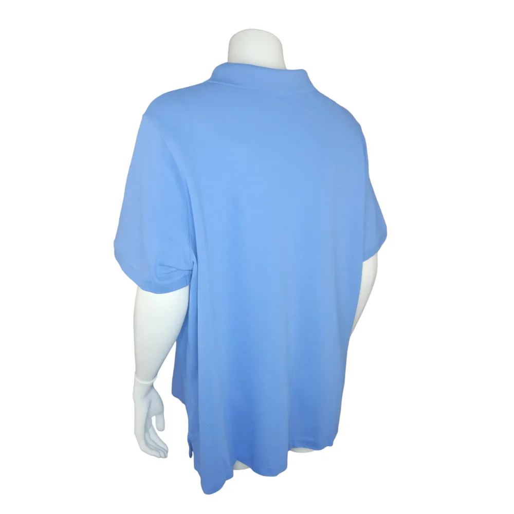 Lands' End Short Sleeve Banded Mesh Polo True Blue Size 1X Collar Career NWOT - Image 7