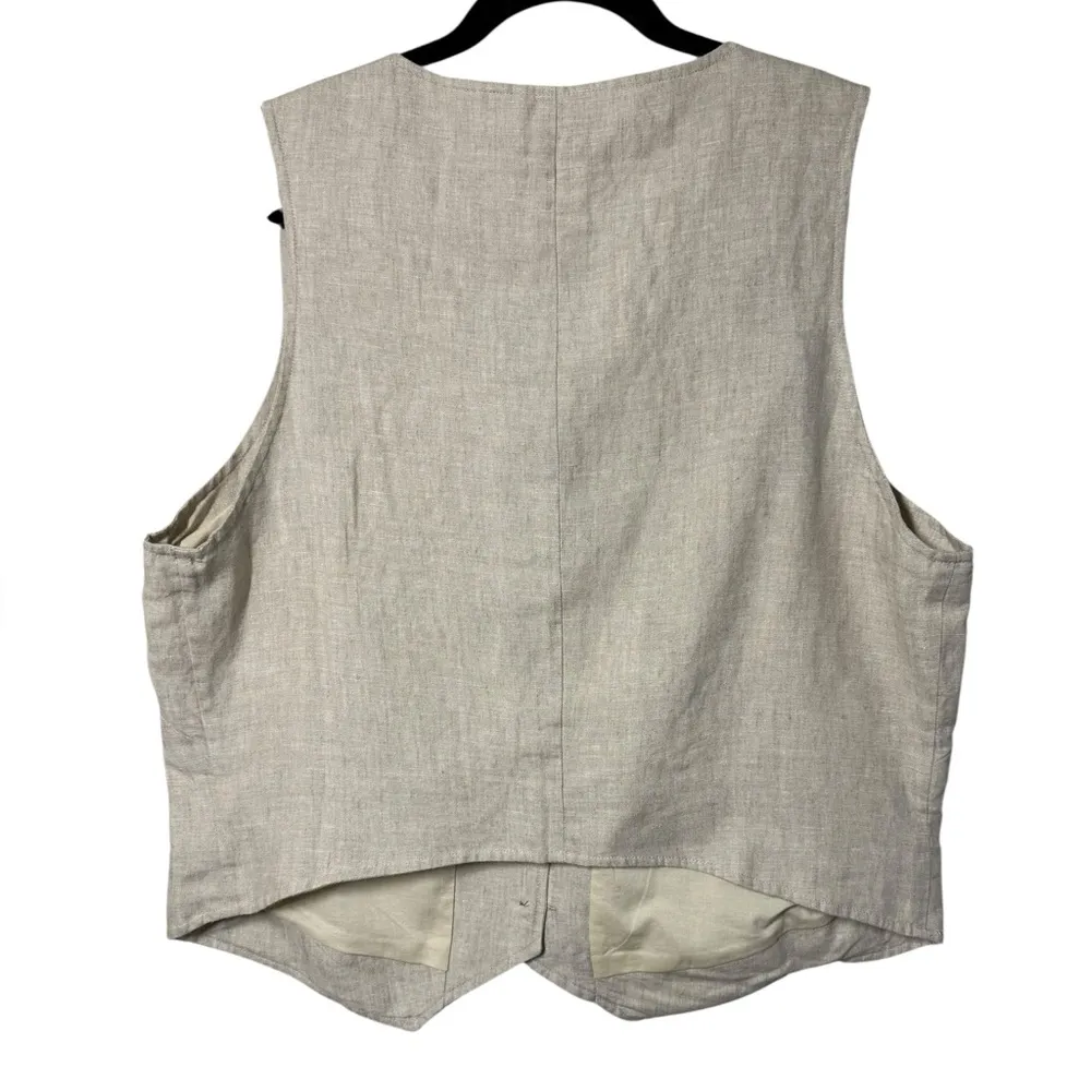 Faherty Monterey Linen Vest Size XL - Image 2