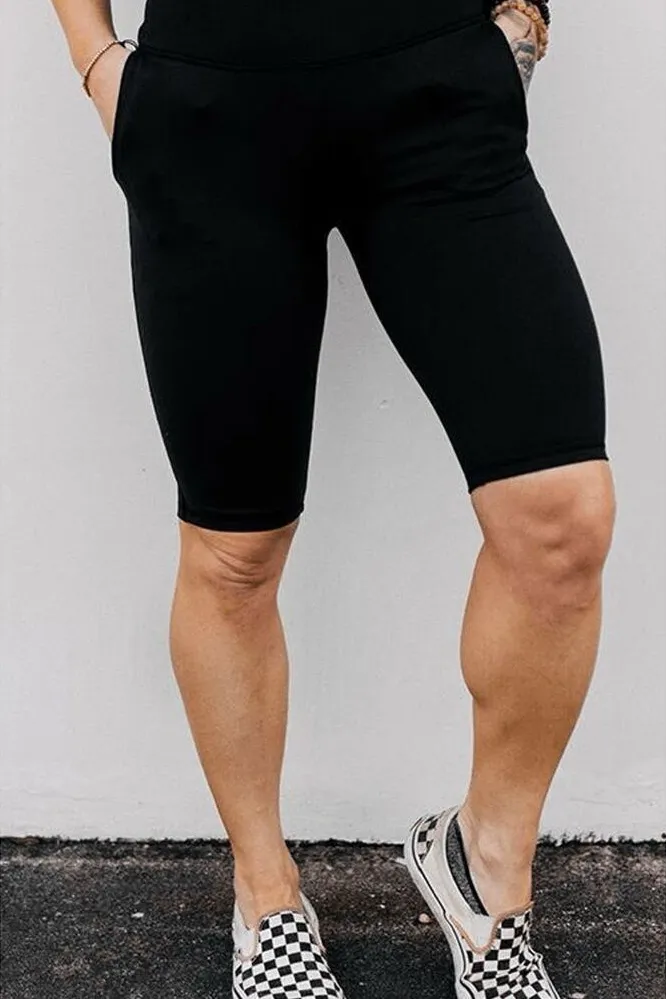Celestial Bodiez NWT Power Bike Shorts in 'Lunar Black’ Size Small Black - Image 1