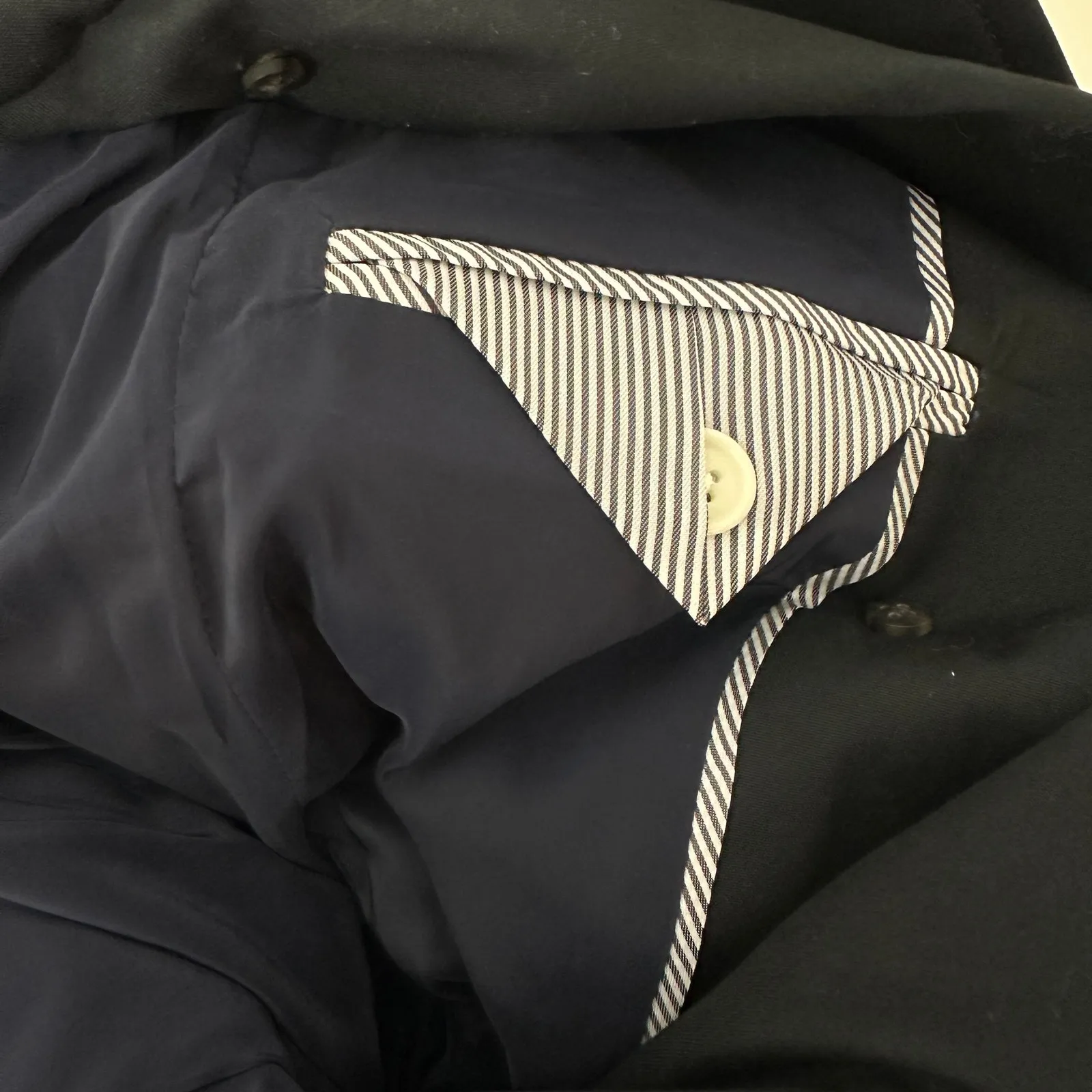 J.Crew New Icon Trench Coat Hooded Mid Length Classic Cotton Black US 4 NWT - Image 16