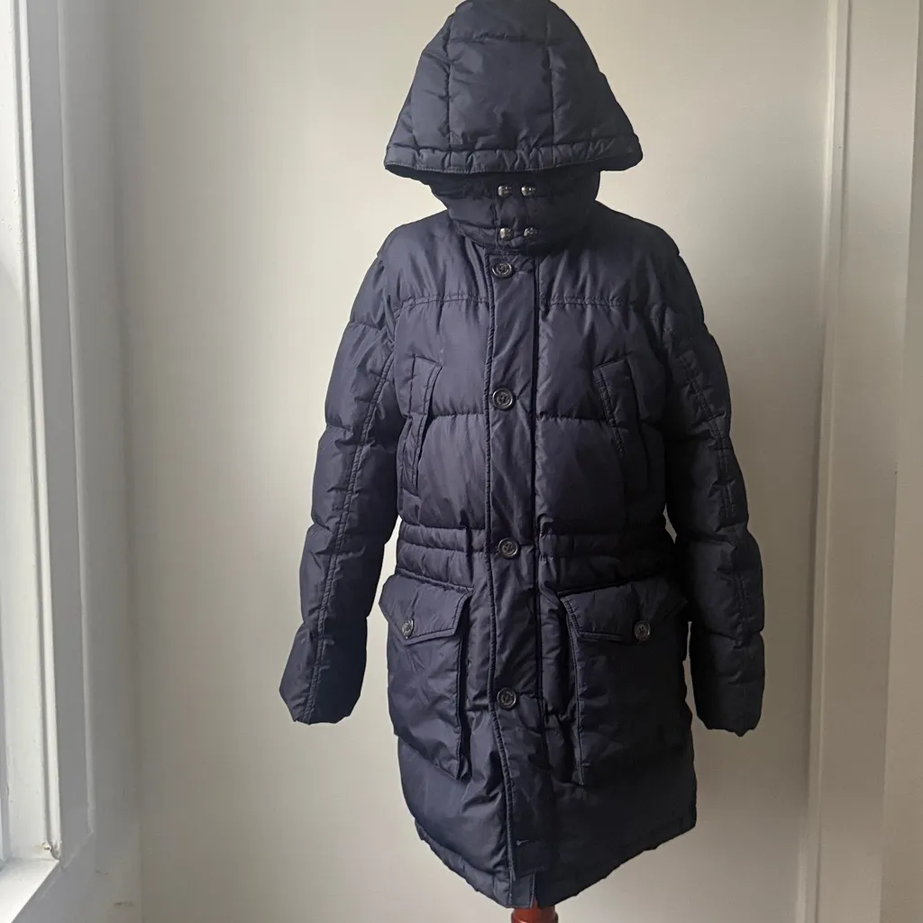 Polo by Ralph Lauren Dark Blue Parka Jacket Size Large Navy Down Puffer Coat - Image 2