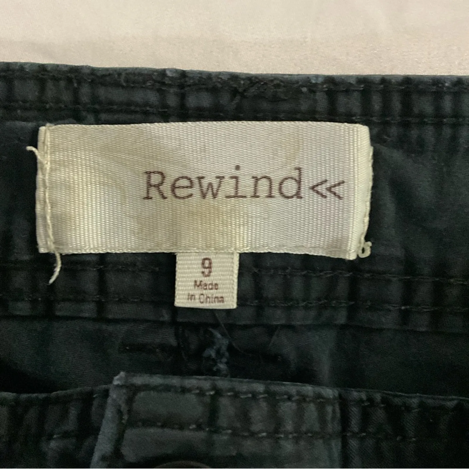 Rewind Black Denim Shorts Size 9 (Juniors))FADED Summer Classic Festival Punk - Image 8