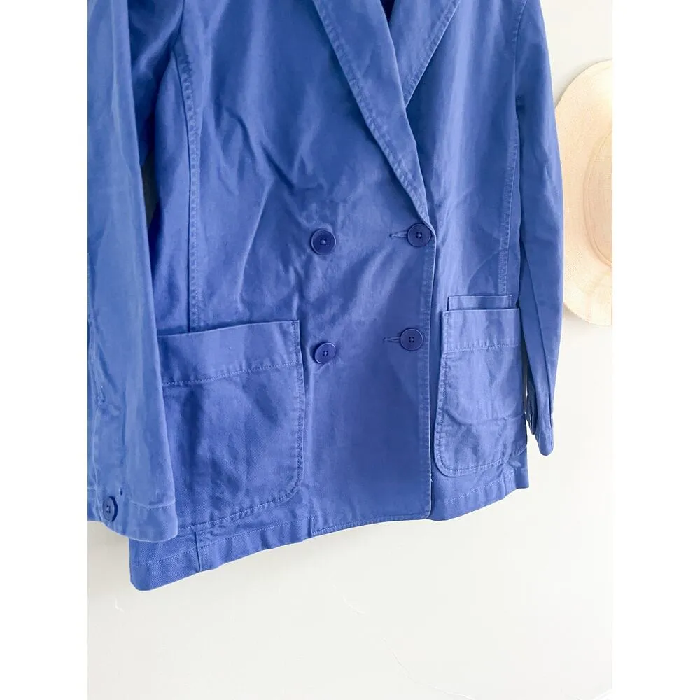Madewell | NWT | Crossover Blazer in (Re)generative Chino in Bluestone | Sz XS - Image 6