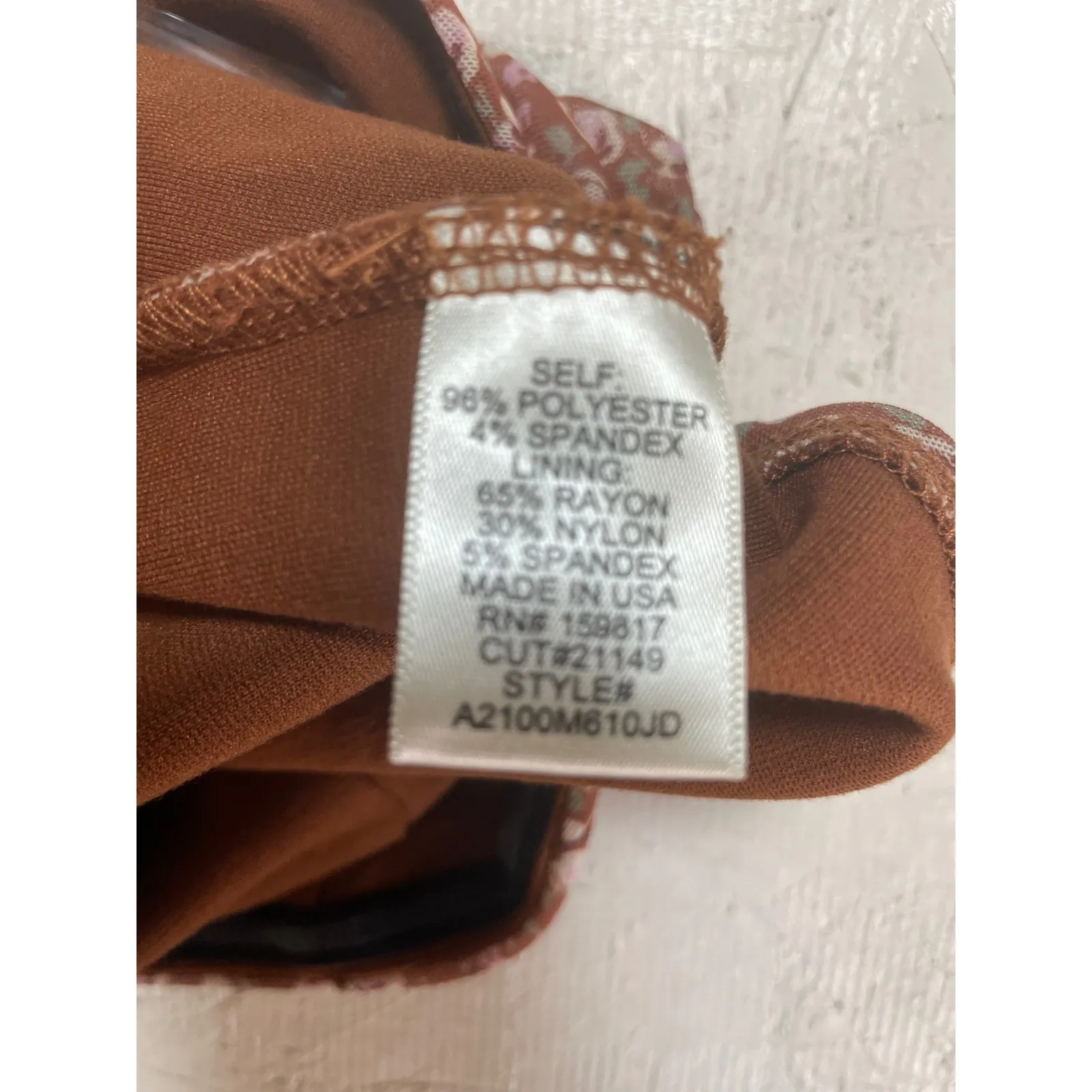 Altar'd State Floral Corset‎ Top Brown Pink Sleeveless Size S - Image 4