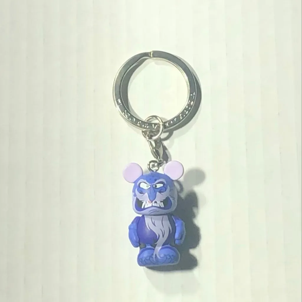 NWOT Disney Vinylmation Jr Keychain Aladdin Cave of Wonders Jafar Old Man Purple - Image 6