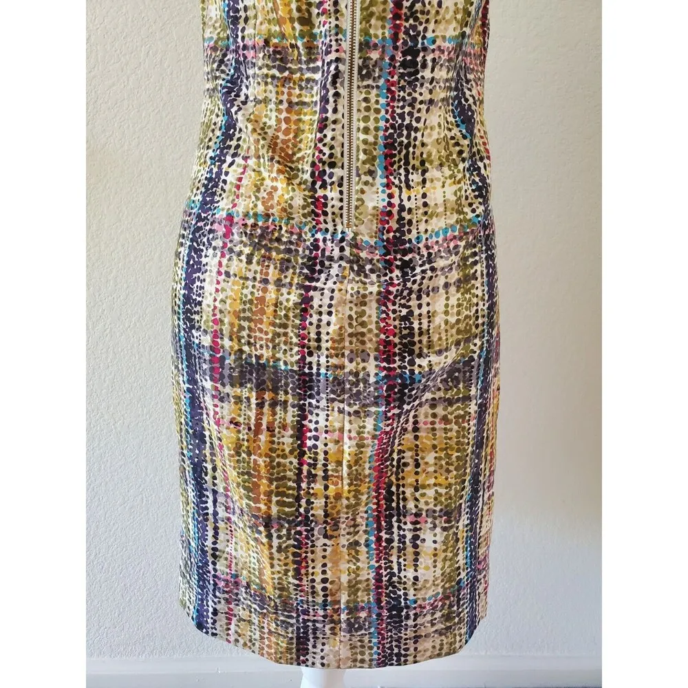 The Limited Dot Dress Women 2 Watercolor Splatter Zip Midi Short Sleeve Travel - Image 5