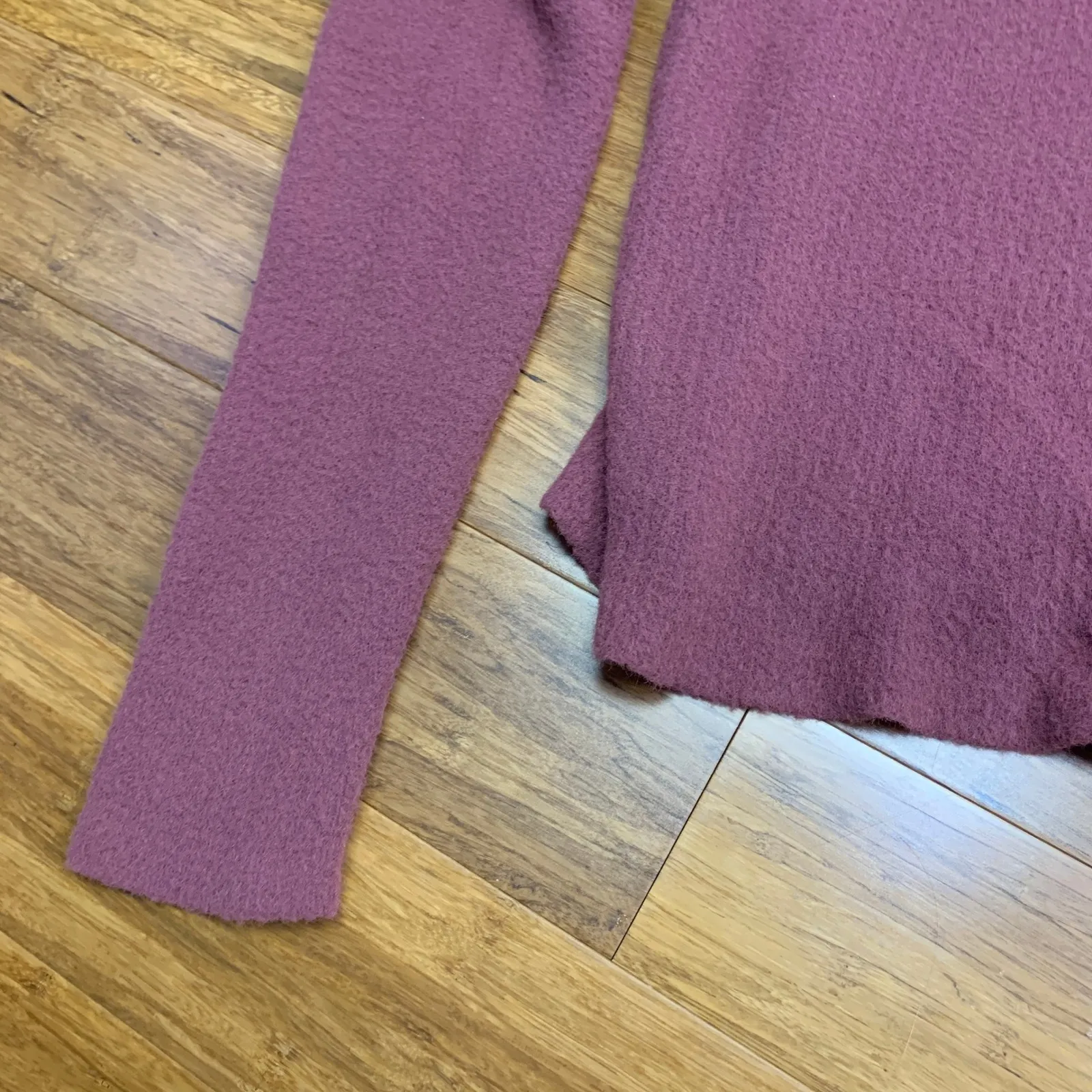 Express Mock Neck Sweater Womens Size Small Long Sleeve‎ Pullover Knit Top Mauve - Image 2