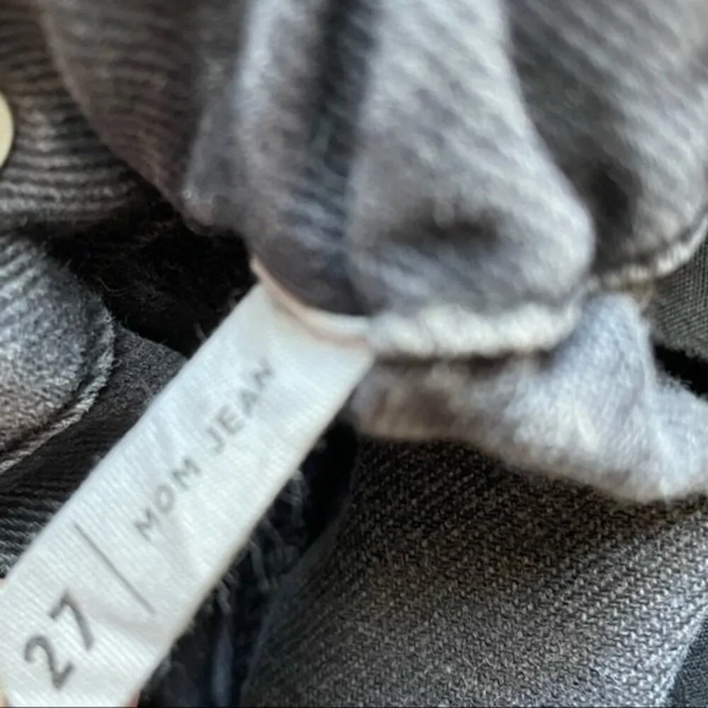 PacSun Jeans Mom Jean Black Wash Paper Bag Waist Baggy Denim Women’s Size 27 - Image 7