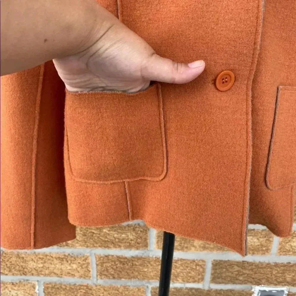 eileen fisher merino wool jacket sz small - Image 4