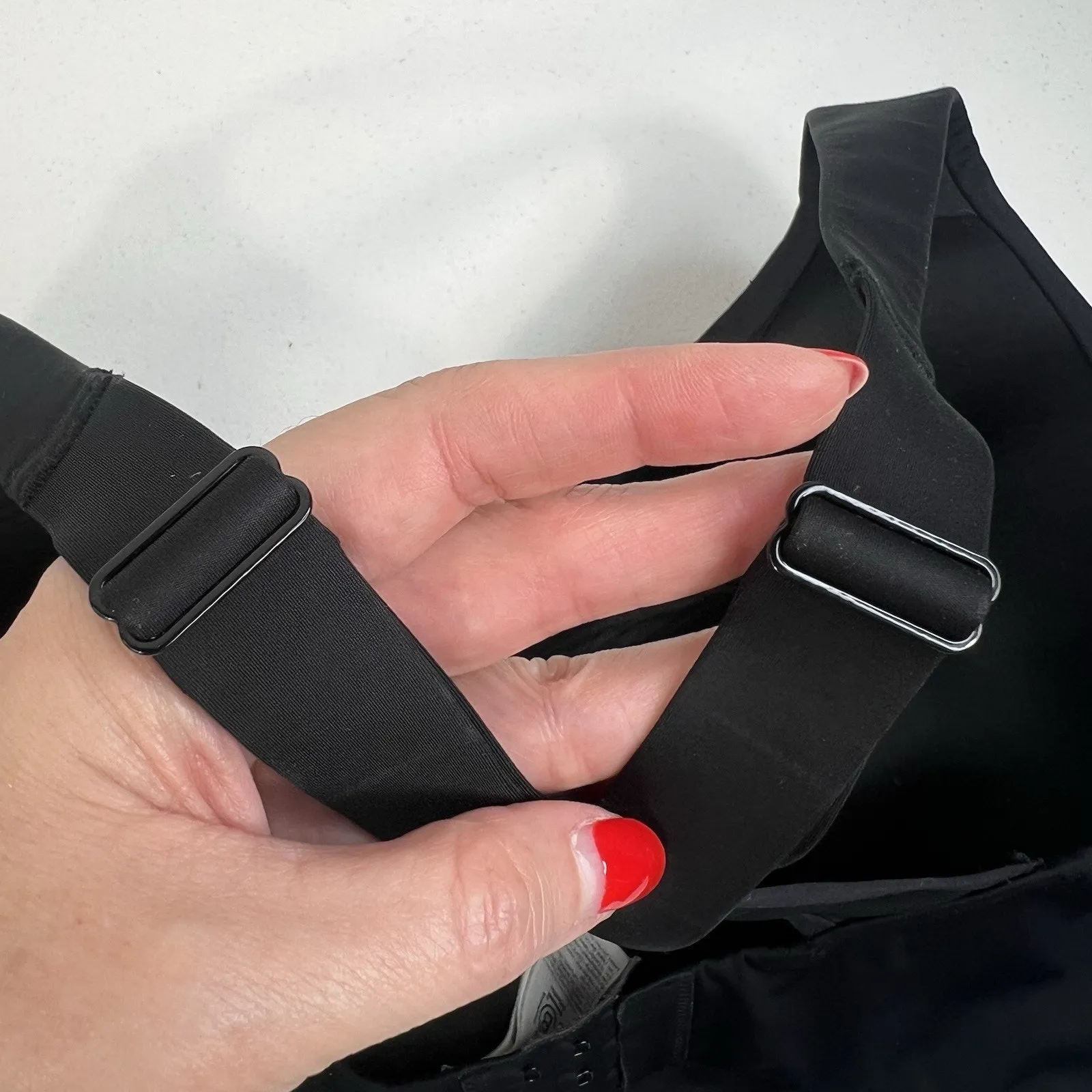 Athleta 40F Advance Sports Bra High Impact Full Coverage Black 405744 Running - Image 7