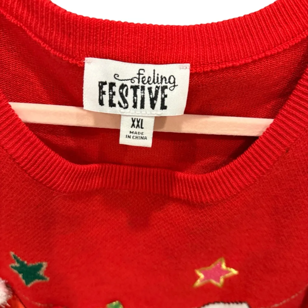 Christmas sweater nwot XXL plus size Red - Image 5
