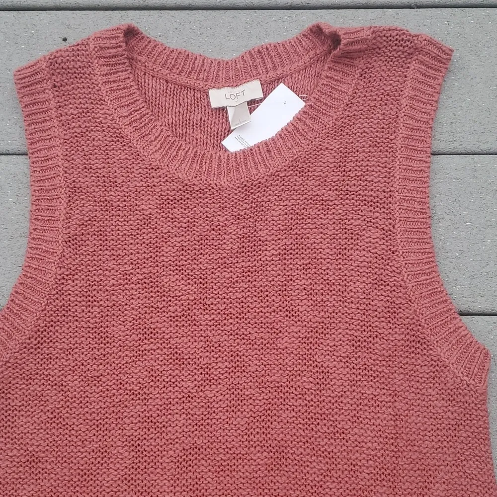 NWT Loft Sleeveless Tunic Sweater Vest - Image 6