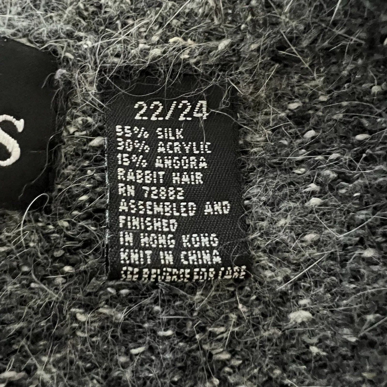 Vintage Stefano Basics Women’s Sweater 22/24 Top Silk Angora Blend Size L - Image 4