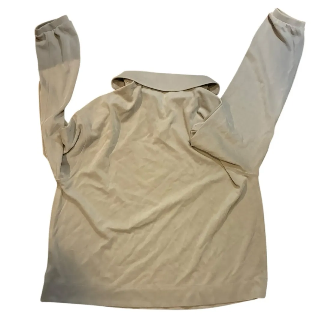 Lululemon Softstreme Pique Oversized Long-Sleeve Polo  Warm Ash Grey Size 6 - Image 2