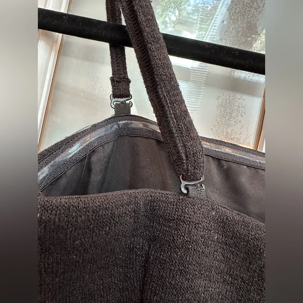 Banana Republic Black Fringe Western Chic Boho Romantic Camisole Crop Top Size 4 - Image 5