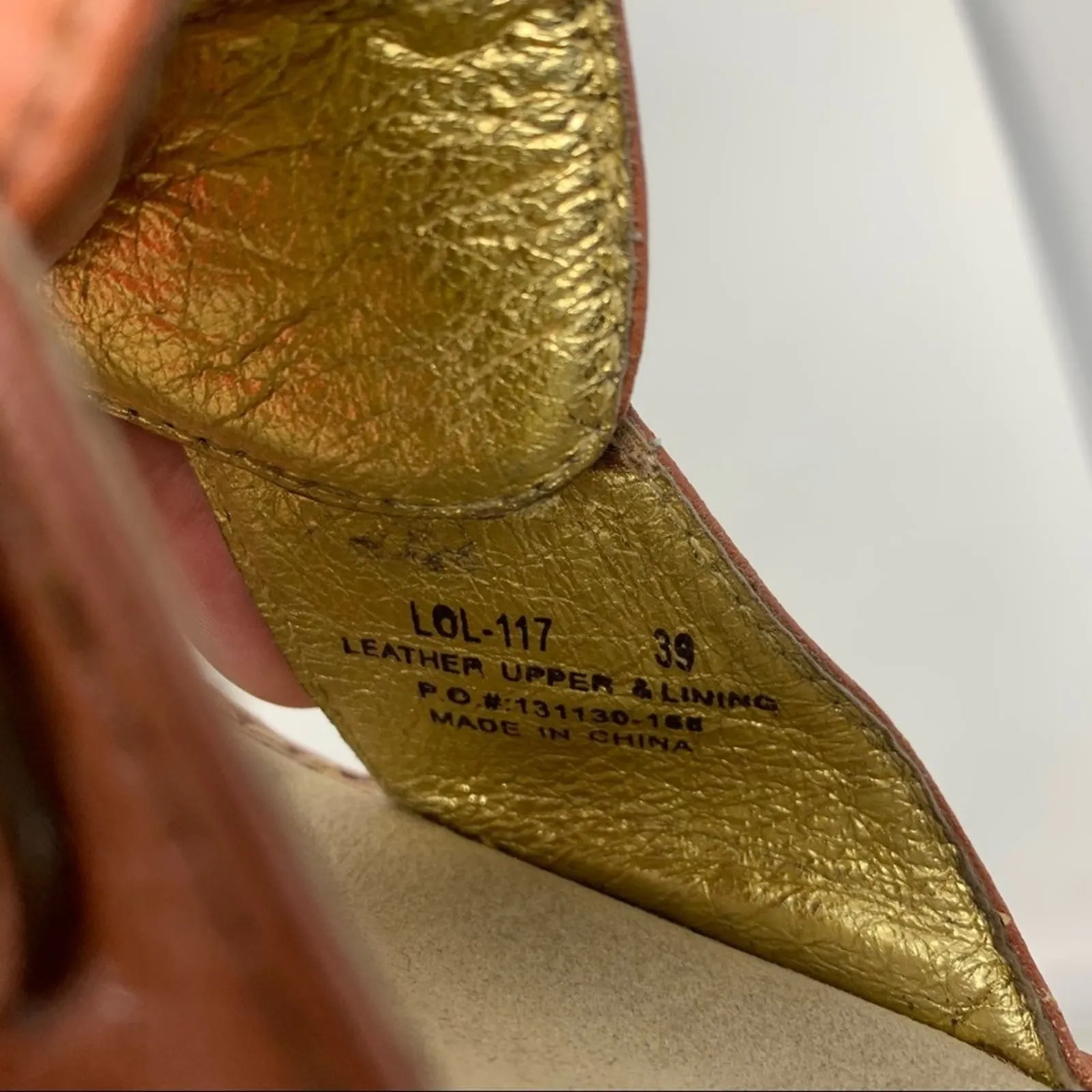 Alegria Cognac Brown Ring Wedge Thong Sandal 39 - Image 7