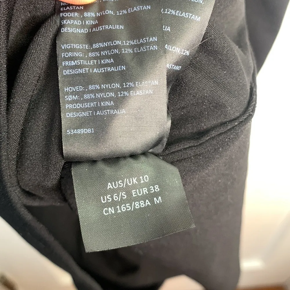 Bardot Sweetheart Ring Body Con Black Minidress Dress W-644 Sz 6 / Small - Image 10