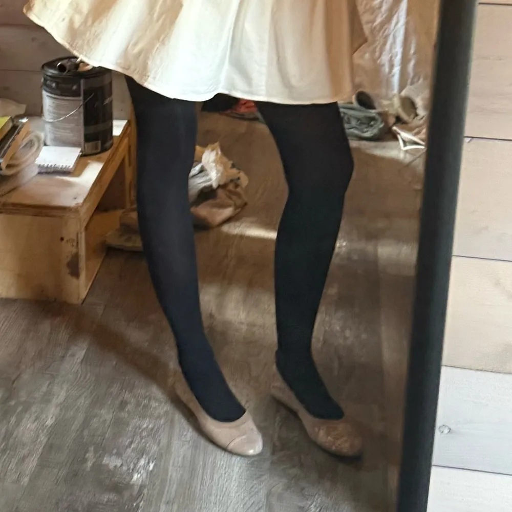 Unknown‎ Suede Metallic Floral Ballet Flat in Brown Silver Size 7 or 37 - Image 7