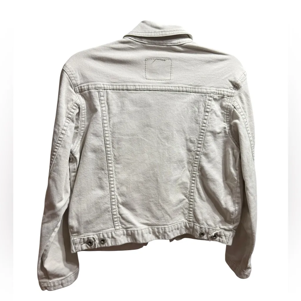 Vintage Levi’s Off-White Denim Jacket Classic Trucker Style Sz S Western Retro - Image 3