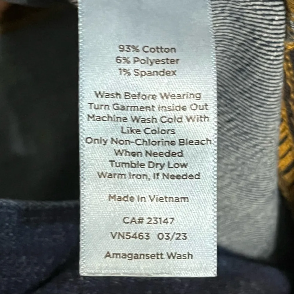 Talbots‎ High Waist Straight Leg Women's size 22W  Dark Wash Blue Denim Jeans - Image 9