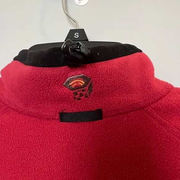 Mountain Hardwear red fleece‎ zipper jacket women’s size 8 - Image 4