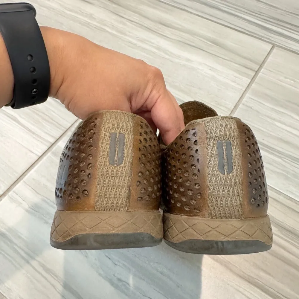 Nobull Sand Leather Athletic Workout Sneakers Comfort in Brown Womens Size 7 - Image 6